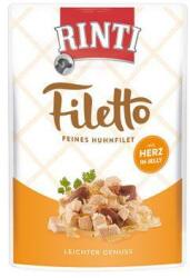 RINTI Dog Filetto zsebcsirke+csirkeszív zselében 100g