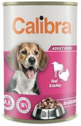 Calibra Dog Cons. Borjúhús és pulyka mártásban 1240g