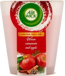 Air Wick Essential Oils Meleg fahéj és alma gyertya 220 g
