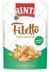 RINTI Dog Filetto zsebcsirke + zöldség zselében 100g