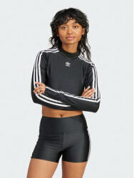 Adidas Bluză 3-Stripes IU2428 Negru Slim Fit