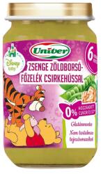 Univer zsenge zöldborsófőzelék csirkehússal bébiétel 6 hónapos kortól 163 g - innotechshop