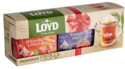 LOYD piramis tea box erdei gyümölcs és eper ízben pohárral 80g