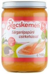 Kecskeméti sárgarépapüré csirkehússal bébiétel 5 hónapos kortól 190 g - innotechshop