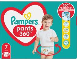 Pampers Scutece-chilotel Pampers Pants Mega Box, Marimea 7, 17+ kg, 74 buc (8006540067680)