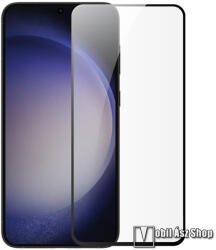 Nillkin flexibilis előlap védő karcálló edzett üveg - FEKETE - 2db, 3D Curved, PMMA, 0.3 mm, 9H, A teljes kijelzőt védi, a teljes felületén tapad - SAMSUNG Galaxy S24 Plus 5G (SM-S926)