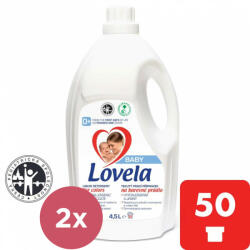 Lovela 2x LOVELA Baby folyékony mosószer színes mosáshoz 4, 5 l / 50 mosás
