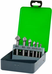 Z-TOOLS Z-TOOLS kúpsüllyesztő készlet 90° három vágóélű HSS 6r. 6, 3-20, 5 Metal-Box (144430)