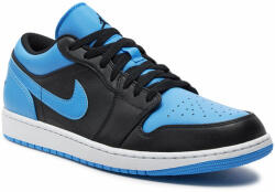 Nike Pantofi Nike Air Jordan 1 Low 553558 041 Black/Black/University Blue Bărbați