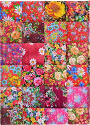 BSB notesz (A5, vonalas) Floral patchwork (4) (FTNB323)