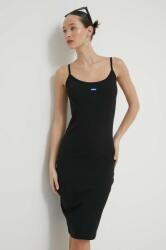 Hugo Blue ruha fekete, mini, testhezálló - fekete M - answear - 29 590 Ft