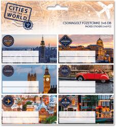 Ars Una füzetcímke 3x6 db-os - City of the world