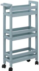 5five Simple Smart Raft universal Vaduz, MDF, albastru deschis, cu roti, 40 x 15 x H 75 cm Raft