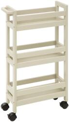 5five Simple Smart Raft universal Vaduz, MDF, crem, cu roti, 40 x 15 x H 75 cm Raft
