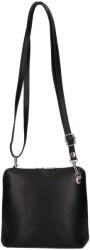  Olasz bőr 5128 fekete bőr női kicsi oldaltáska