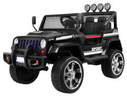  Raptor Drifter négy motoros elektromos terepjáró fekete színben szülői távirányítóval bőr üléssel