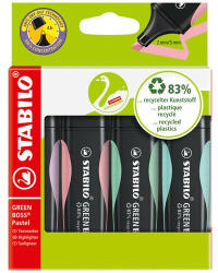 STABILO Szövegkiemelő Stabilo Green Boss Pastel klt. 4 db-os (PAP3023-0324)