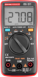 Extol digitális multiméter; Amper/Volt/Ohm mérő, True RMS, hangjelző funkcióval, CE, 2 db 1, 5V AA elem - pcx - 11 199 Ft