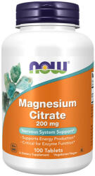 NOW Magnesium Citrate 200 mg (100 Comprimate)