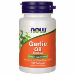 NOW Ulei de usturoi 1500 mg - Garlic Oil 1500 mg (100 Capsule moi)