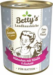 Betty's Senior macskatáp - Csirke sütőtökkel és lazacolajjal - 400 g