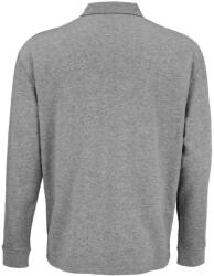SOL'S Uniszex vastag pólógalléros pulóver, SOL'S SO03990, Grey Melange-3XL (so03990gm-3xl)