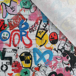 Takoy French terry Takoy 150cm brick graffiti