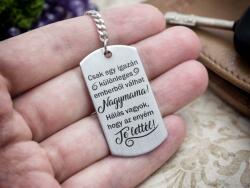 R. M. ékszer Te lettél a Nagymamám acél medálos kulcstartó (16572RM)