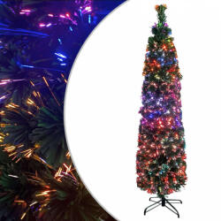 vidaXL Száloptikás vékony műkarácsonyfa talppal 150 cm (328444)