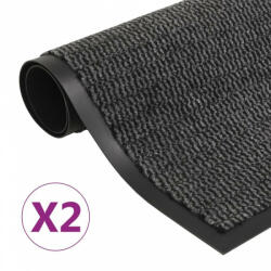 vidaXL 2 db antracitszürke négyszögletes szennyfogó szőnyeg 40 x 60 cm (3051601) - sabrukkertje