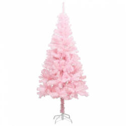 vidaXL Rózsaszín PVC műkarácsonyfa állvánnyal 150 cm (320997)