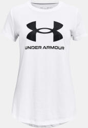 Under Armour UA Sportstyle Logo SS Tricou pentru copii Under Armour | Alb | Fete | 140/152