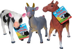 UP Int'l Set 3 figurine din cauciuc animale domestice, cal/vaca/capra, 20 - 24 cm (UP26699CVC) - bekid