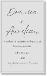 Personal Invitație de nuntă - Elegant Selectați cantitatea: 31 buc - 60 buc