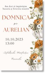 Personal Invitație de nuntă - Autumn time Selectați cantitatea: 61 buc și mai multe