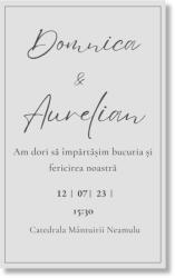 Personal Invitație de nuntă - Elegant Selectați cantitatea: 1 buc - 10 buc