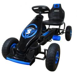 R-Sport Kart cu pedale Gokart, 4-10 ani, roti gonflabile, G8 R-Sport - Albastru (EDIG18ALBASTRU)
