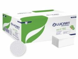 Lucart Eco V150 környezetbarát hajgtogatott kéztörlő - fehér 2 rétegű, 150 lapos (Karton - 20 csomag), 863062