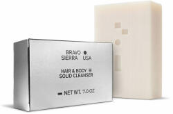  Bravo Sierra Hair and Body Solid Cleanser White Vetiver Cedar, Sapun pentru Fata, Corp si Par cu Miros de Vetiver Alb si Cedru, 198 g, GNC