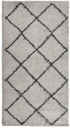 vidaXL bézs és antracit hosszú szálú bozontos modern szőnyeg 80x150 cm 375383