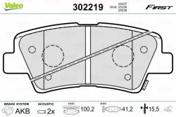 VALEO set placute frana, frana disc VALEO ESSENTIAL 302219 (302219)