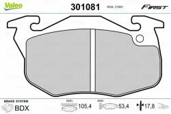 VALEO set placute frana, frana disc VALEO 301081 - automobilus