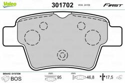 VALEO set placute frana, frana disc VALEO 301702 - automobilus