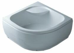 GOBE Cadita de dus 80 x 80 cm, semirotunda, inalt, cu sifon si suport, T08, GOBE (20440306)