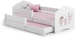 Kobi Fala Ifjúsági ágy 2 matraccal - fehér - Többféle matricával (Kobi_Fala_ketto-matraccal_tobbfele_matricaval) - emag