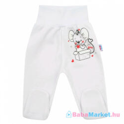 NEW BABY Baba lábfejes nadrág New Baby Mouse fehér - babamarket