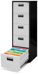 JAN NOWAK SARA | 1013 V005 fém irattartó szekrény / Antracit-fehér színben (1013)