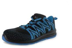 CXS Cipő félcipő, perforált, CXS ISLAND MOLAT S1P, fekete-kék, 34-es méret