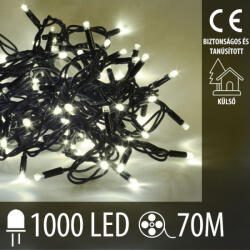 Somogyi Elektronic Karácsonyi LED fénylánc kültéri - 1000LED - 70M meleg fehér (KKL 1000C/WW)