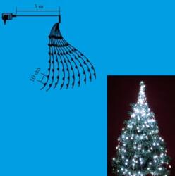 Somogyi Elektronic Karácsonyi LED fényfüzér köteg - 10x 20 darab LED-ből álló lánc - 1, 9m - Hideg fehér (ML 200/WH)